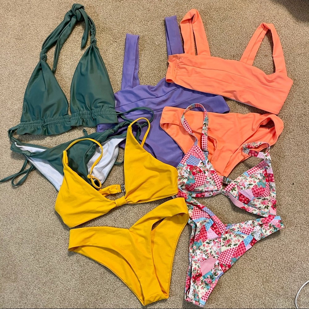 Colorful 5 Piece Bikini Bundle